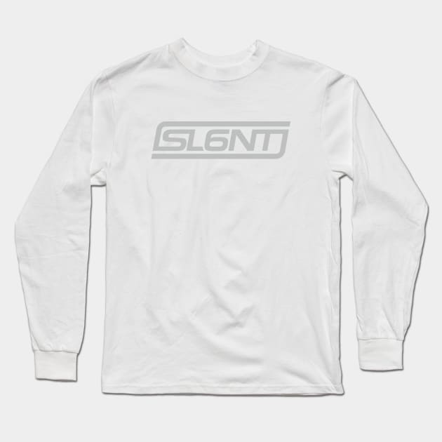 Slant 6 Icon (Gray + White) Long Sleeve T-Shirt by jepegdesign